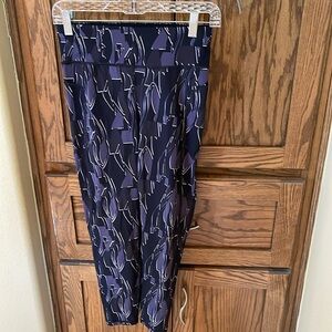 Sweaty Betty Zero Gravity High-Waisted 7/8 Running Leggings graphic print EUC